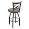Holland Bar Stool Co 30" Swivel Bar Stool, Bronze Finish, Canter Grey Seat 82030BZ007 - alternate 3